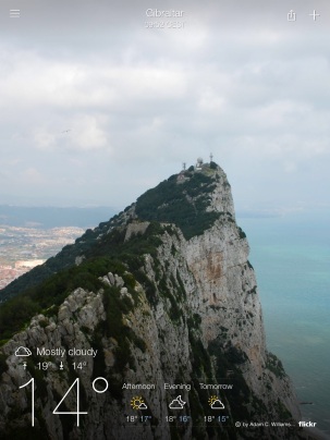 Gib, from the ipad weather app (in case I don't know what Gib looks like?)