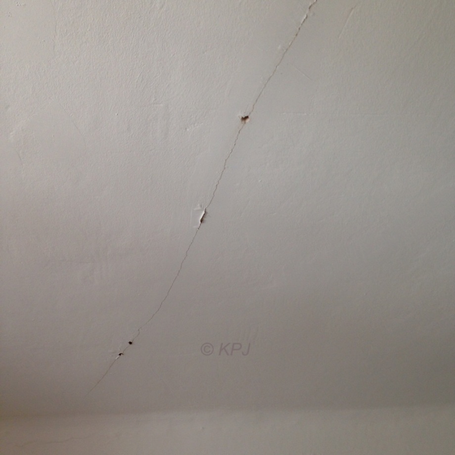 We didn't really want the ceiling caving in so a few holes should prevent that